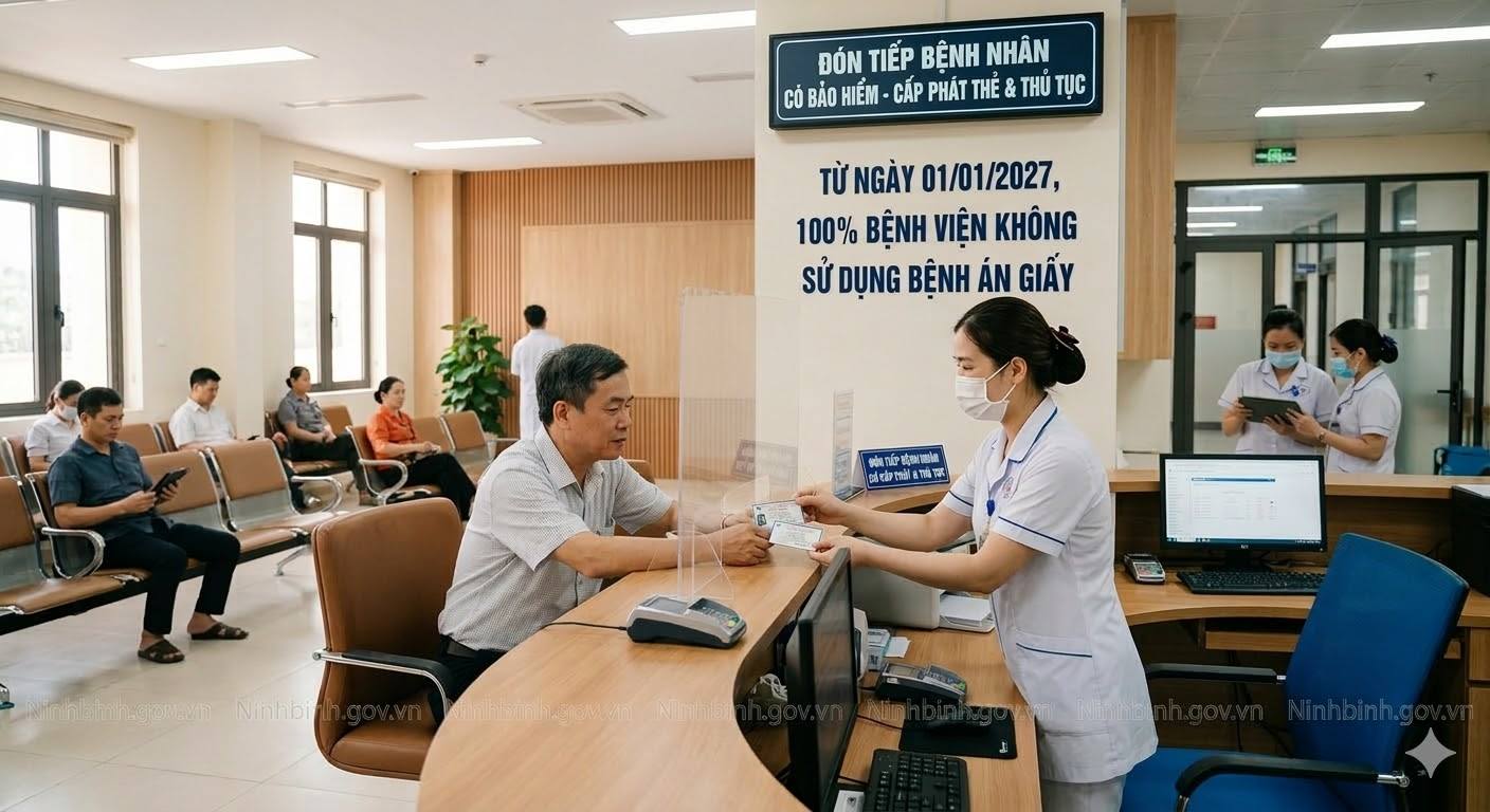 Từ ngày 01/01/2027, 100% bệnh viện không sử dụng bệnh án giấy