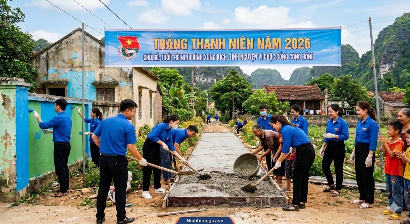Tuổi trẻ Ninh Bình xung kích, tình nguyện vì cuộc sống cộng đồng