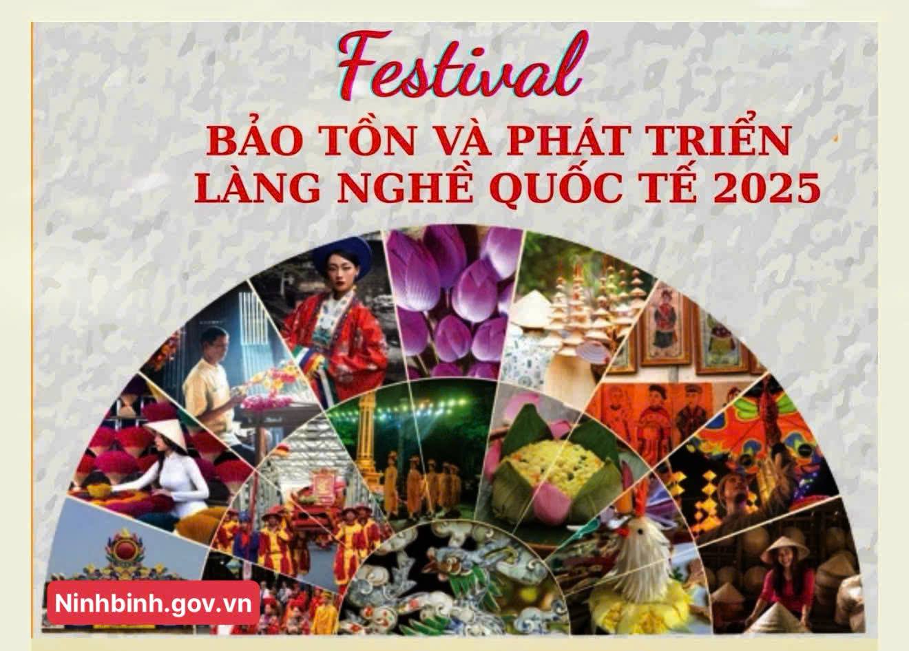 Festival Bảo tồn và Phát triển Làng nghề Quốc tế năm 2025 diễn ra từ ngày 14 -18/11/2025
