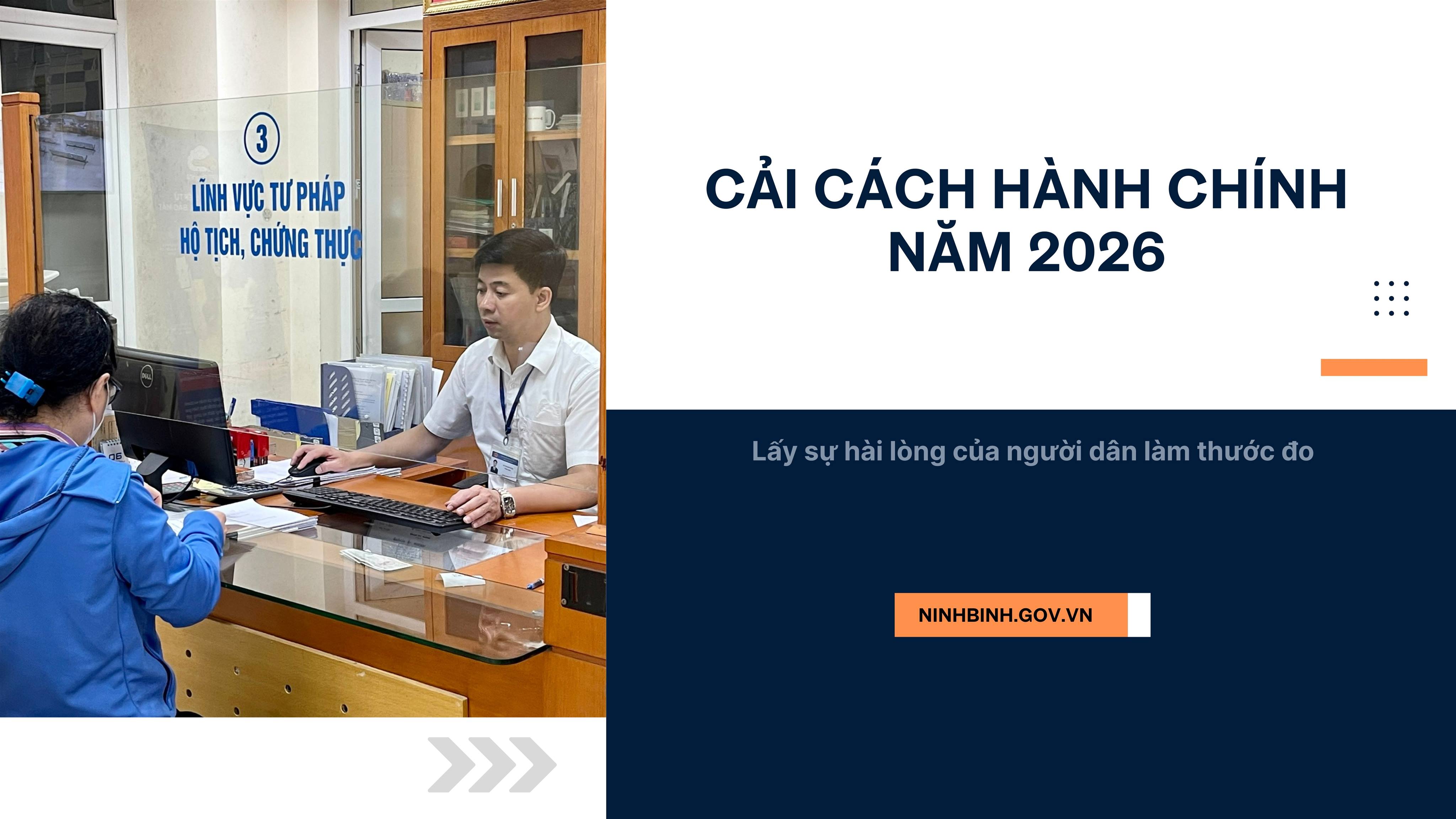 Xã Giao Thủy đẩy mạnh cải cách hành chính năm 2026, lấy sự hài lòng của người dân làm thước đo