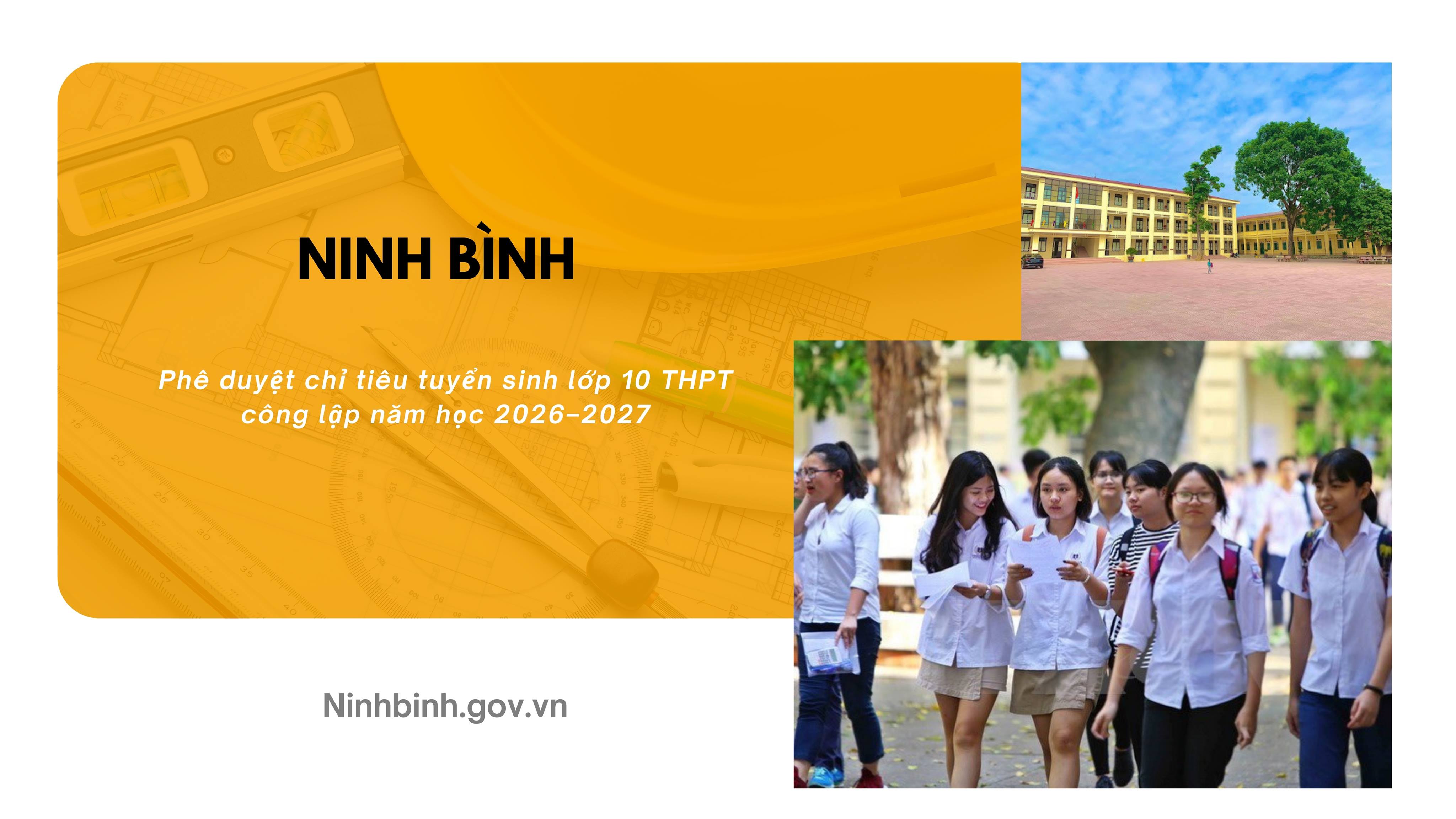 UBND tỉnh phê duyệt chỉ tiêu tuyển sinh lớp 10 THPT công lập năm học 2026–2027