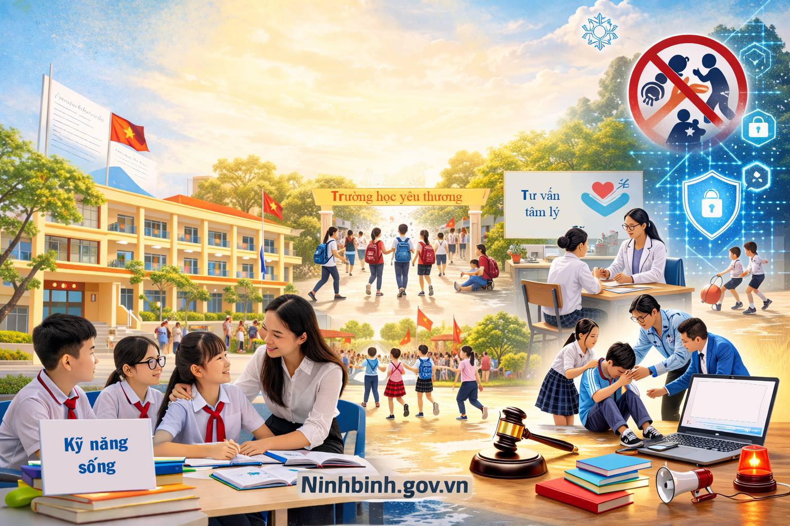 Ninh Bình:  Ngăn chặn, đẩy lùi bạo lực học đường 