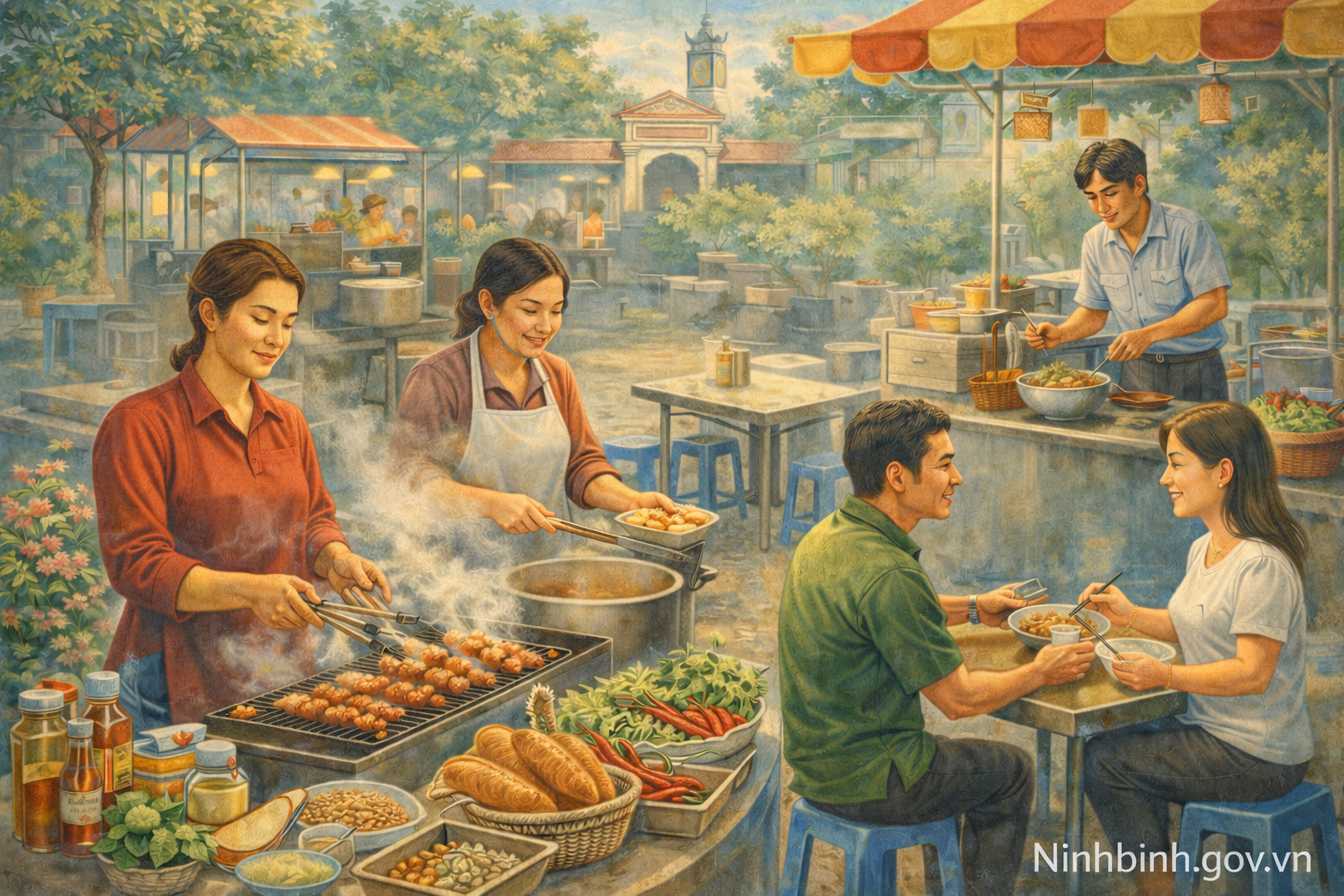 Ninh Bình tăng cường bảo đảm an toàn thực phẩm trong kinh doanh thức ăn đường phố