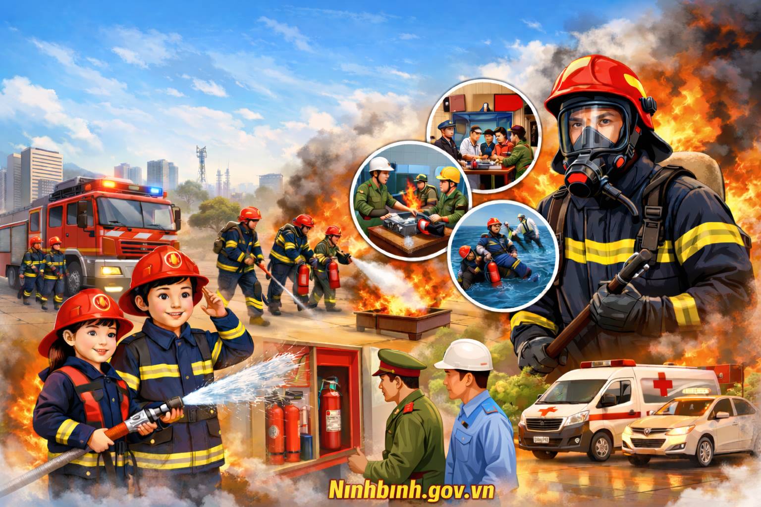 Phong Doanh: Triển khai quyết liệt công tác phòng cháy, chữa cháy và cứu nạn, cứu hộ năm 2026