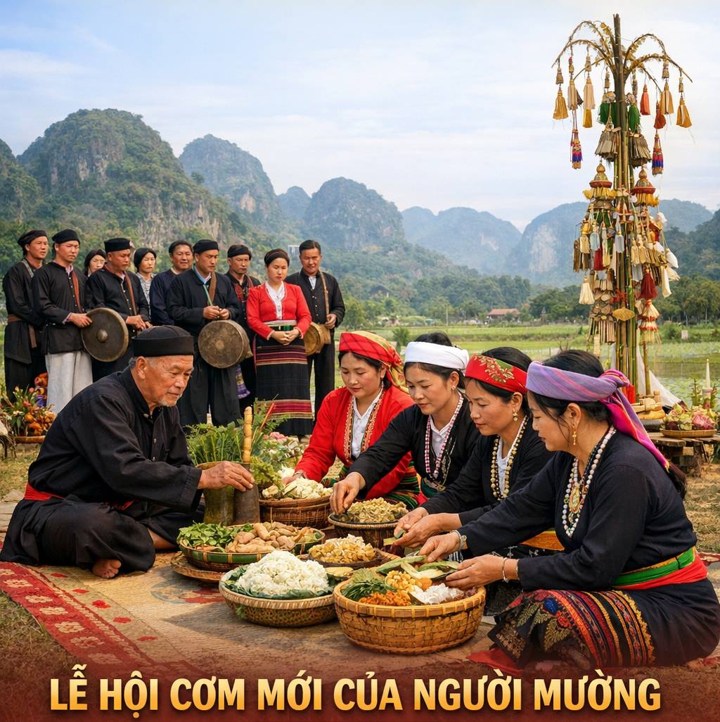 Lễ hội Cơm mới của người Mường tại tỉnh Ninh Bình chính thức trở thành di sản văn hóa phi vật thể quốc gia