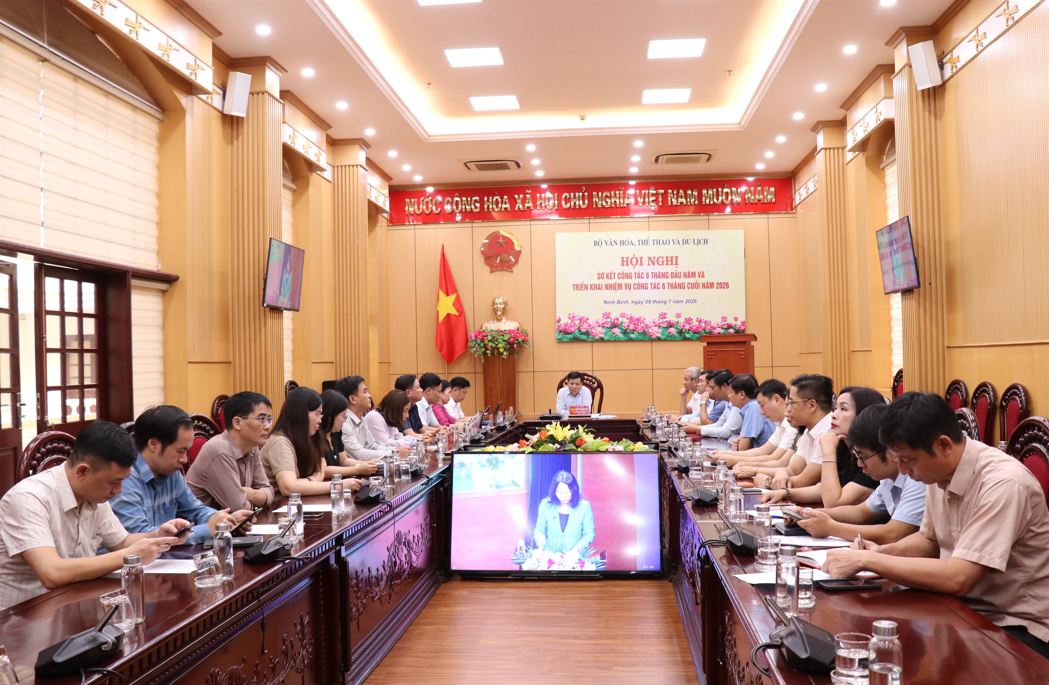 Ngành Văn hóa, Thể thao và Du lịch sơ kết công tác 06 tháng đầu năm và triển khai nhiệm vụ công tác 06 tháng cuối năm 2026