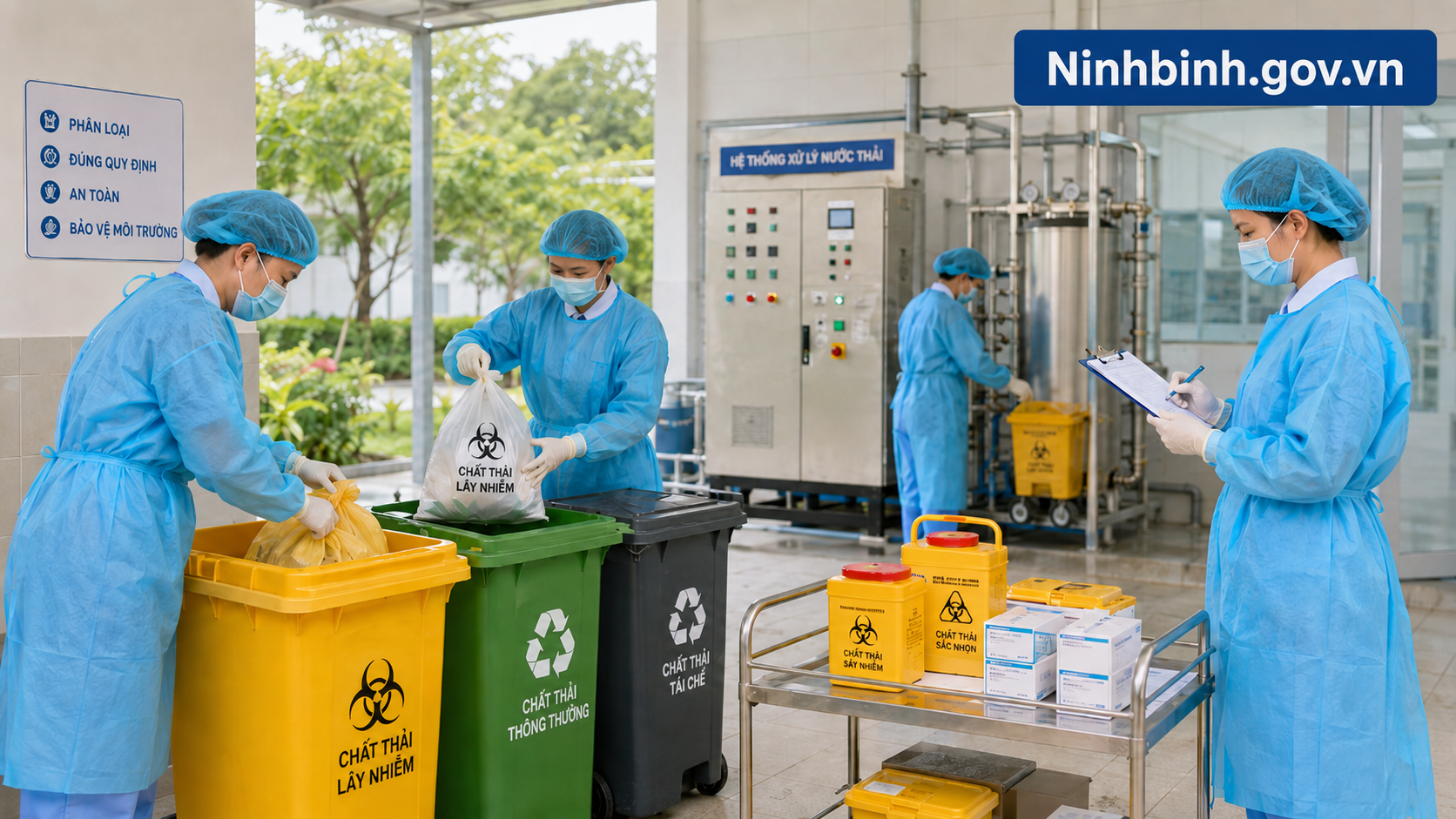 Tăng cường quản lý chất thải y tế trong khuôn viên các cơ sở y tế