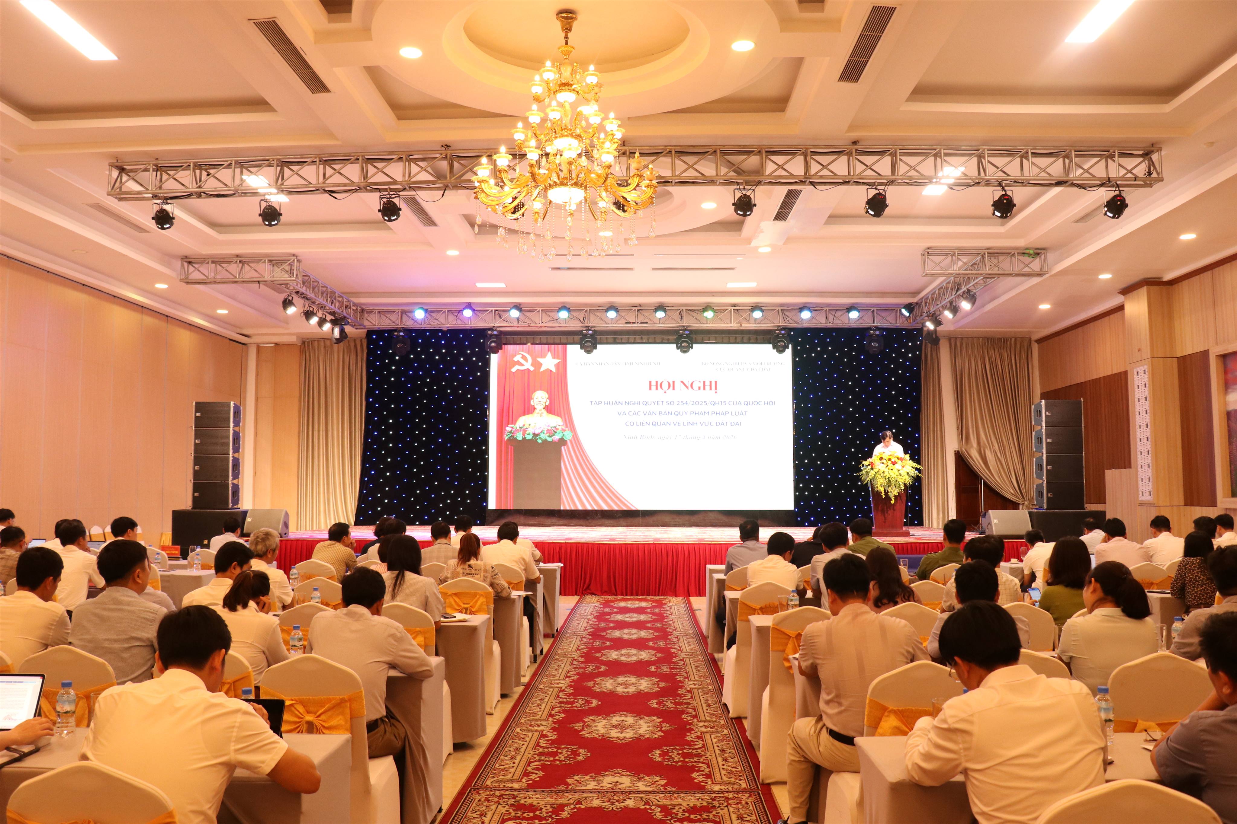 Hội nghị tập huấn Luật Đất đai năm 2024, Nghị quyết số 254/2025/QH15 của Quốc hội và các văn bản quy phạm pháp luật có liên quan