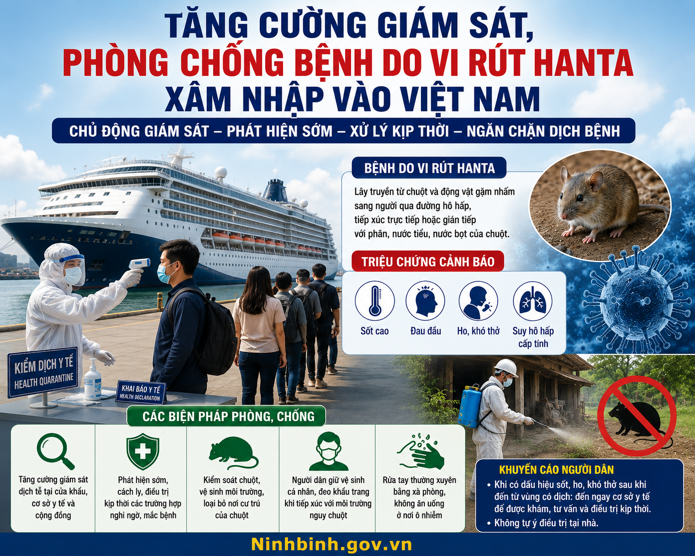 Tăng cường giám sát, phòng chống bệnh do vi rút Hanta xâm nhập vào Việt Nam