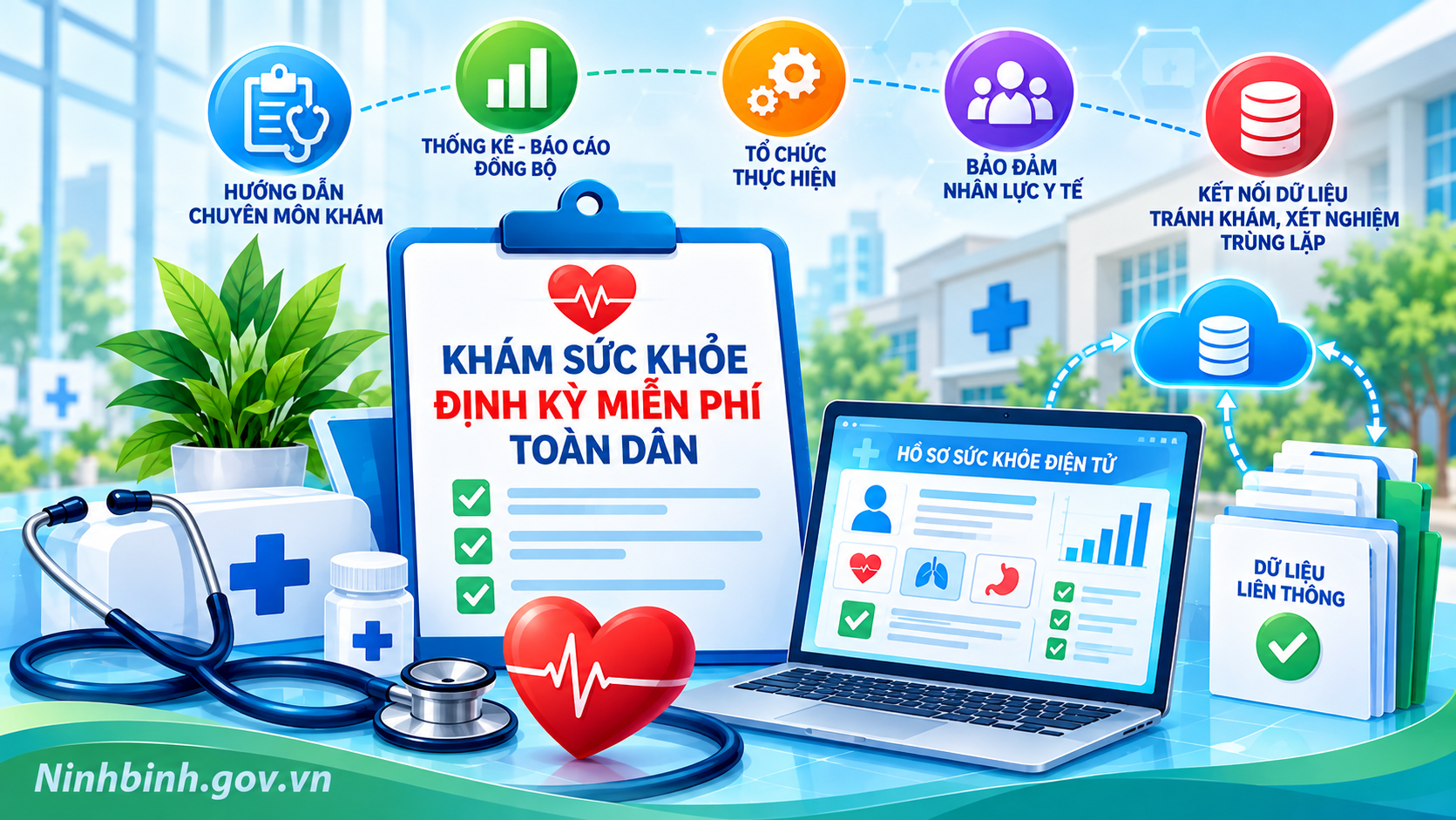 Tháo gỡ vướng mắc, tránh khám trùng lặp khi khám sức khỏe định kỳ miễn phí toàn dân