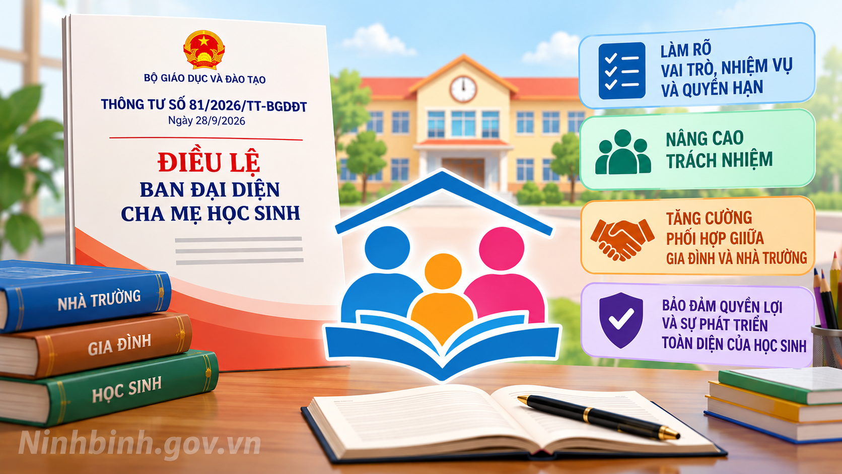 Siết trách nhiệm, nâng vai trò Ban đại diện cha mẹ học sinh từ ngày 15/11/2026