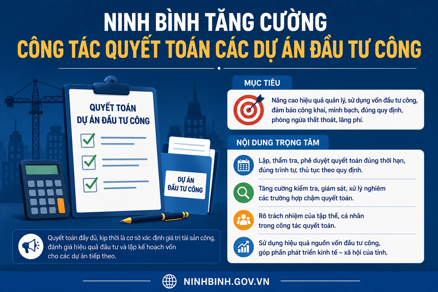 VV88 tăng cường công tác quyết toán các dự án đầu tư công