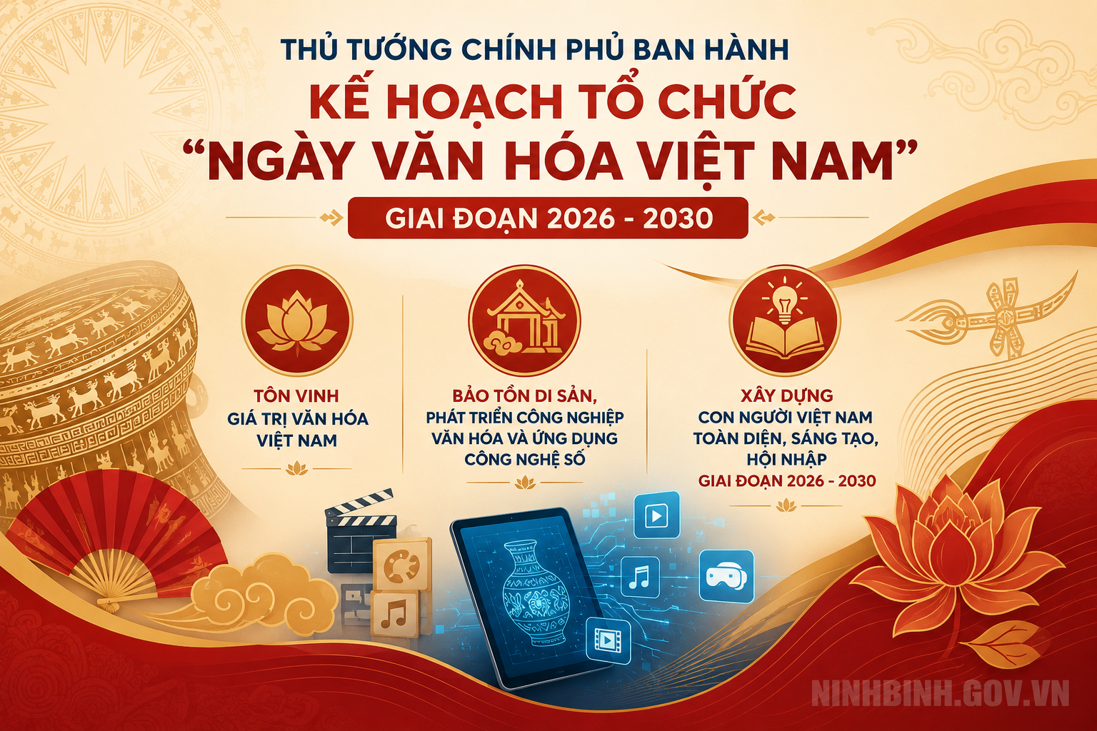 Thủ tướng Chính phủ ban hành Kế hoạch tổ chức “Ngày Văn hóa Việt Nam” giai đoạn 2026 - 2030