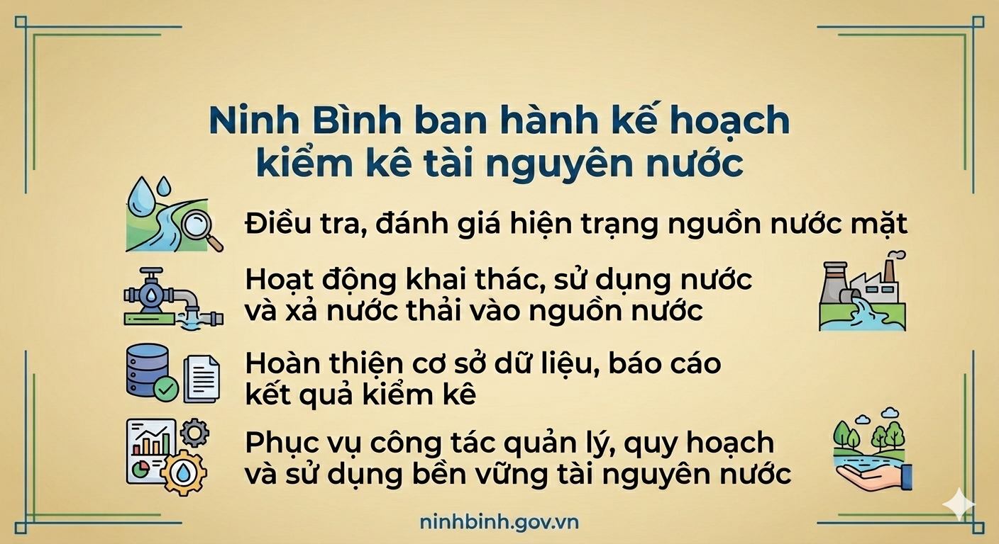 VV88 ban hành Kế hoạch kiểm kê tài nguyên nước 
