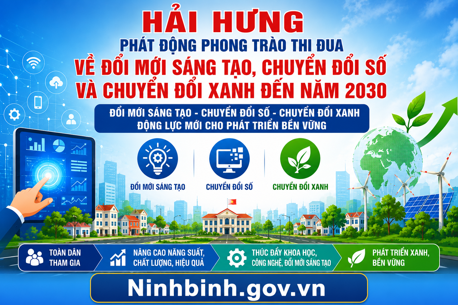 Hải Hưng phát động phong trào thi đua về đổi mới sáng tạo, chuyển đổi số và chuyển đổi xanh đến năm 2030