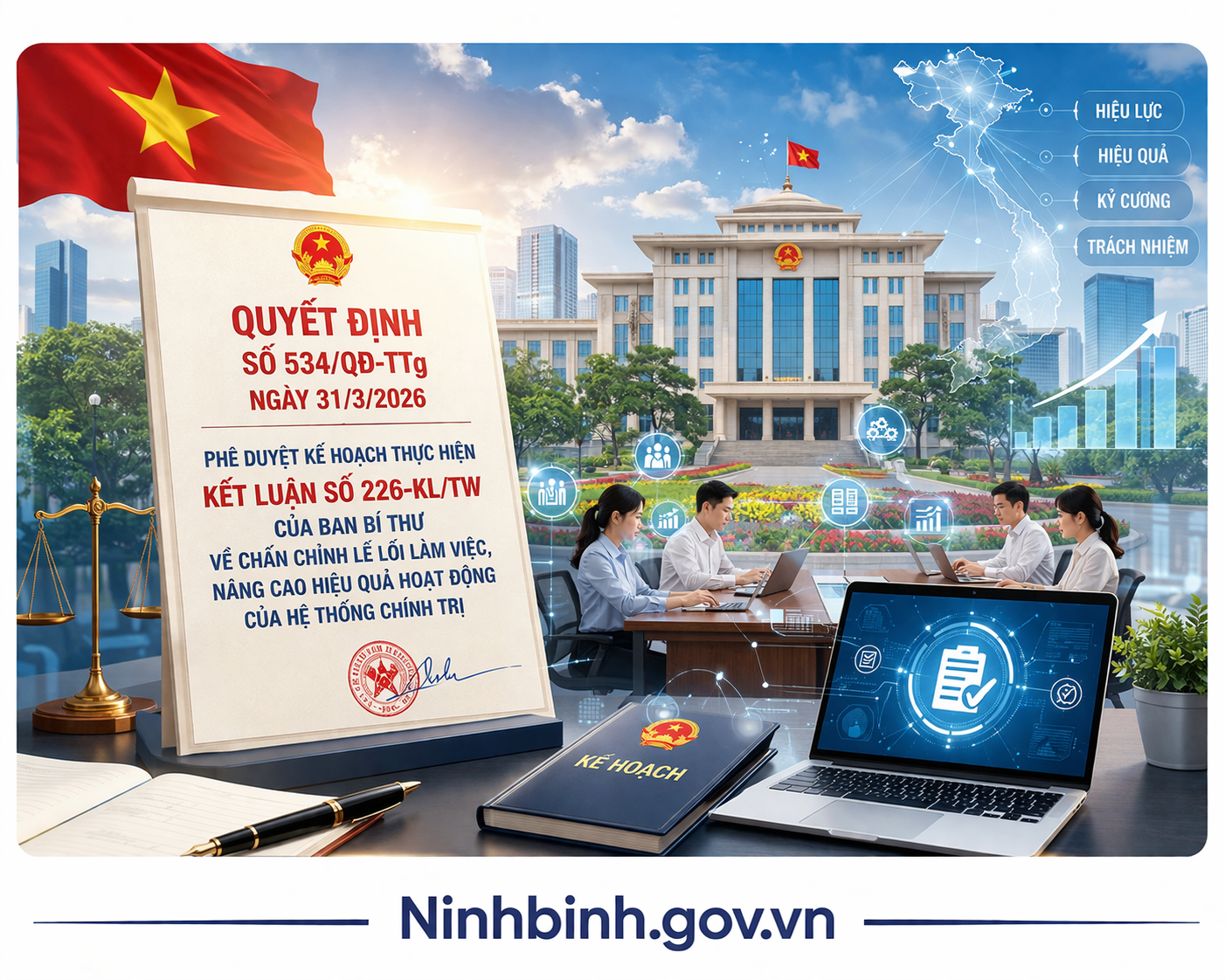 Nâng cao hiệu lực, hiệu quả quản lý nhà nước gắn với chấn chỉnh lề lối làm việc