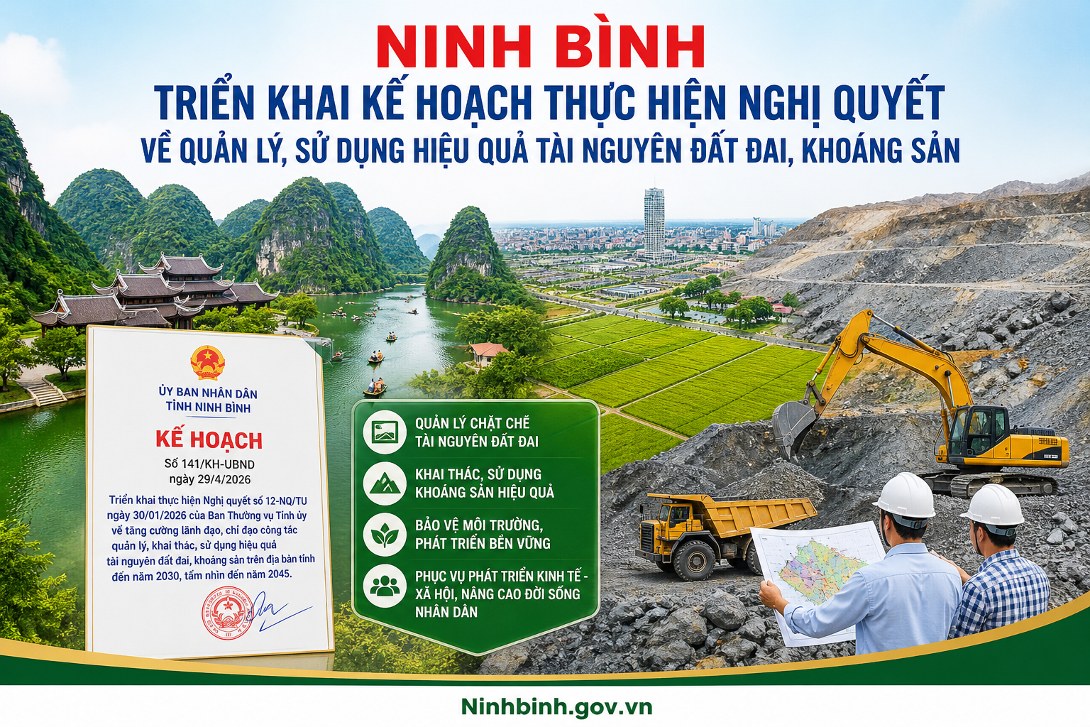Dubai Palace triển khai Kế hoạch thực hiện Nghị quyết về quản lý, sử dụng hiệu quả tài nguyên đất đai, khoáng sản