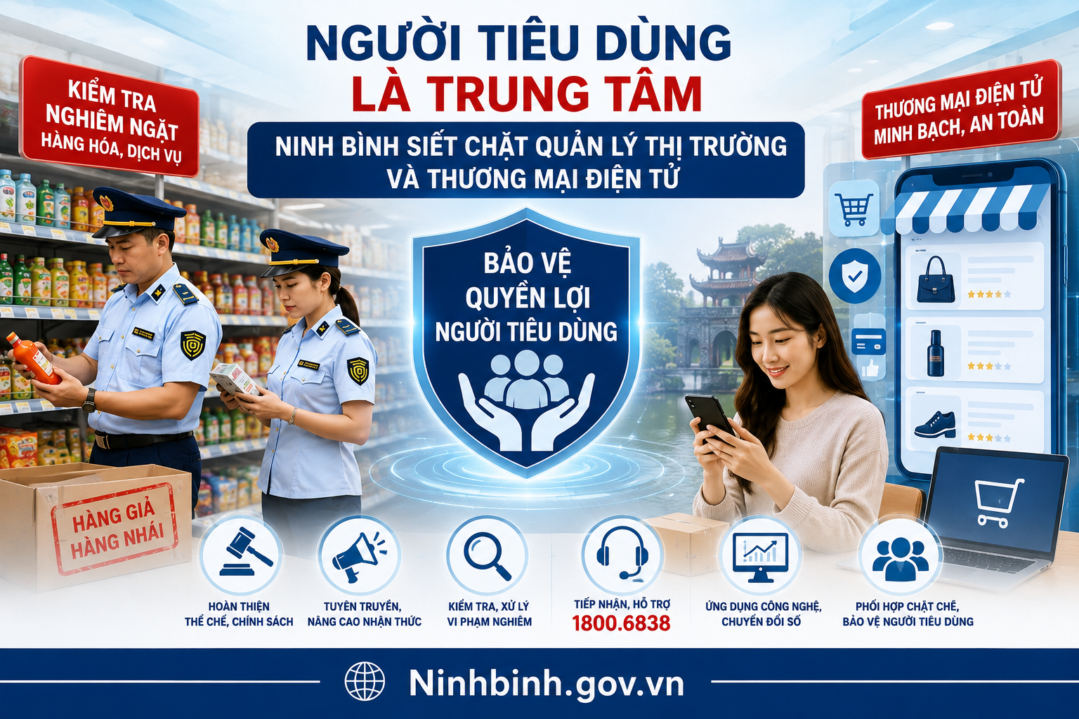Tăng cường sự lãnh đạo của Đảng và trách nhiệm quản lý Nhà nước đối với công tác bảo vệ quyền lợi người tiêu dùng trên địa bàn tỉnh giai đoạn mới