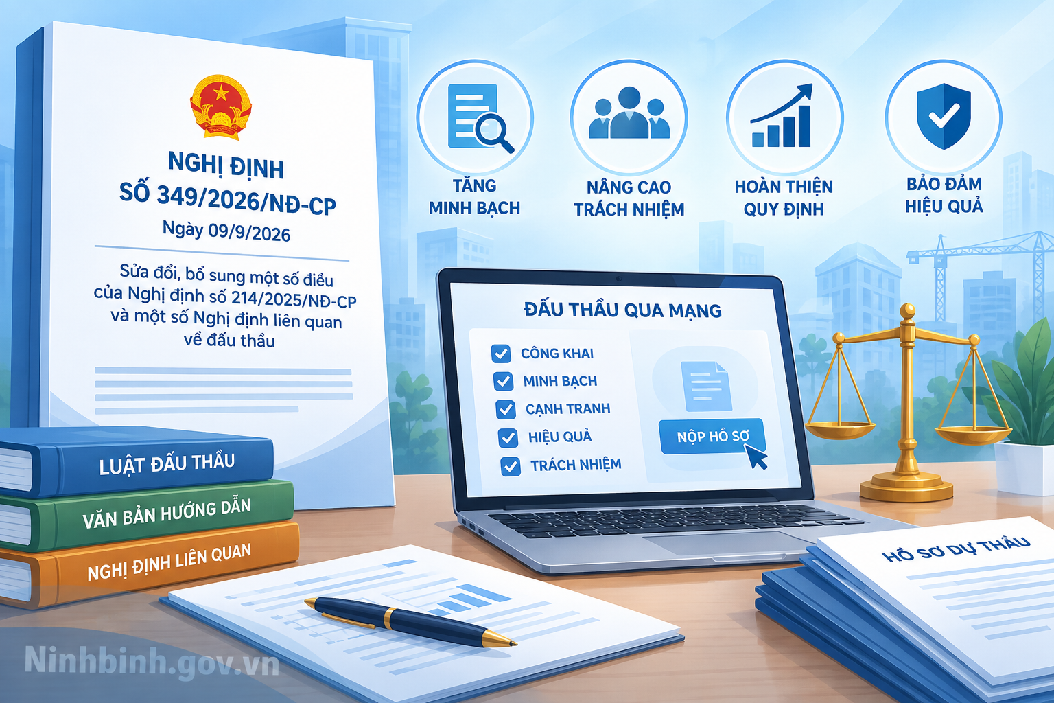 Từ 09/9/2026: Nhiều quy định về đấu thầu được sửa đổi, tăng minh bạch và trách nhiệm