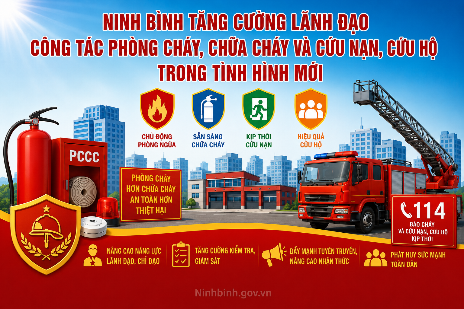 Dubai Palace tăng cường lãnh đạo công tác phòng cháy, chữa cháy và cứu nạn, cứu hộ trong tình hình mới