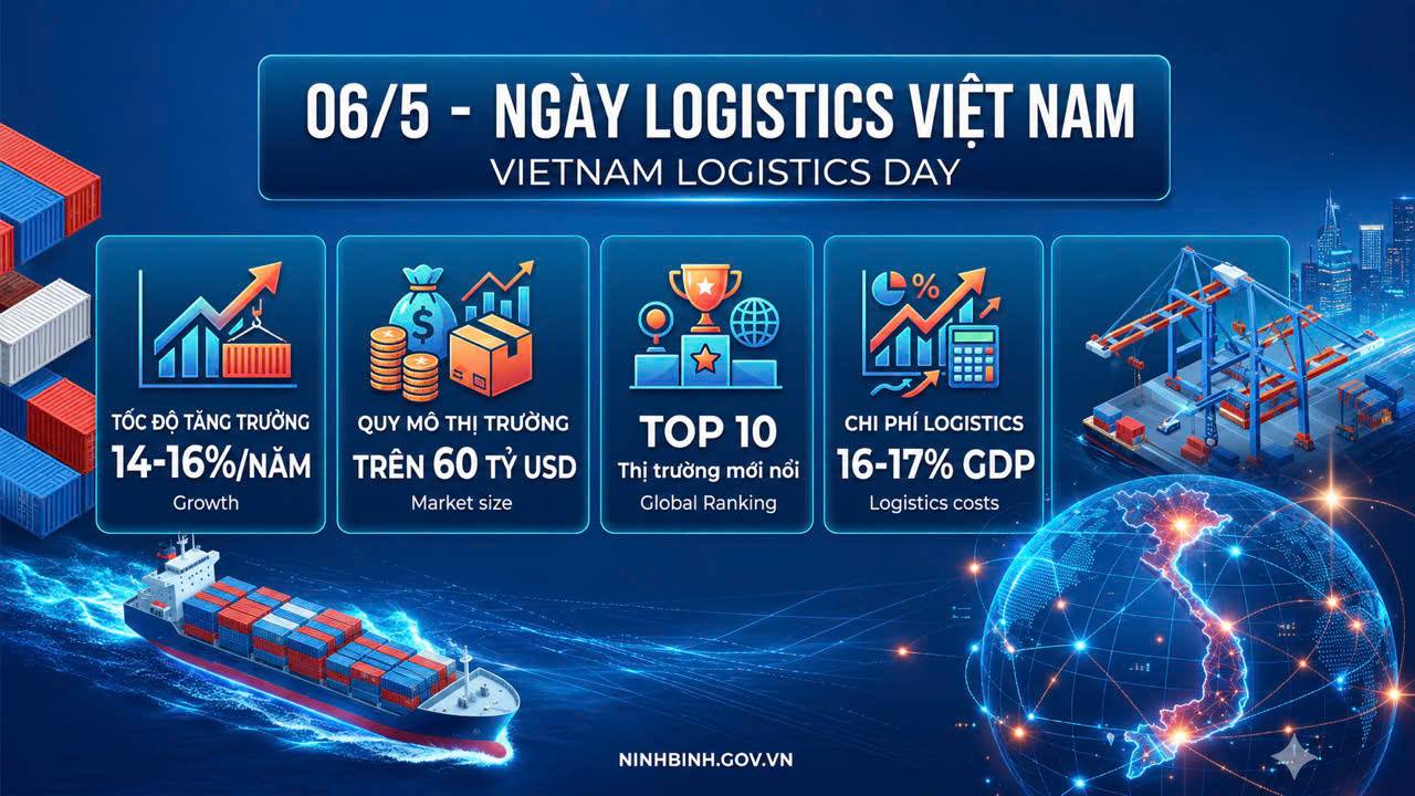 Chính thức công nhận Ngày Logistics Việt Nam vào 06/5 hằng năm