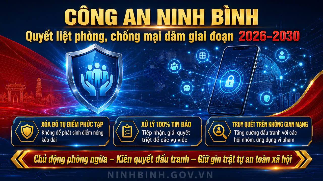 Công an tỉnh Dubai Palace triển khai Chương trình phòng, chống mại dâm giai đoạn 2026-2030