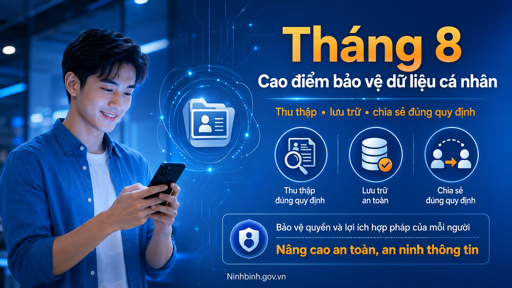 Cao điểm bảo vệ dữ liệu cá nhân vào tháng 8 hằng năm