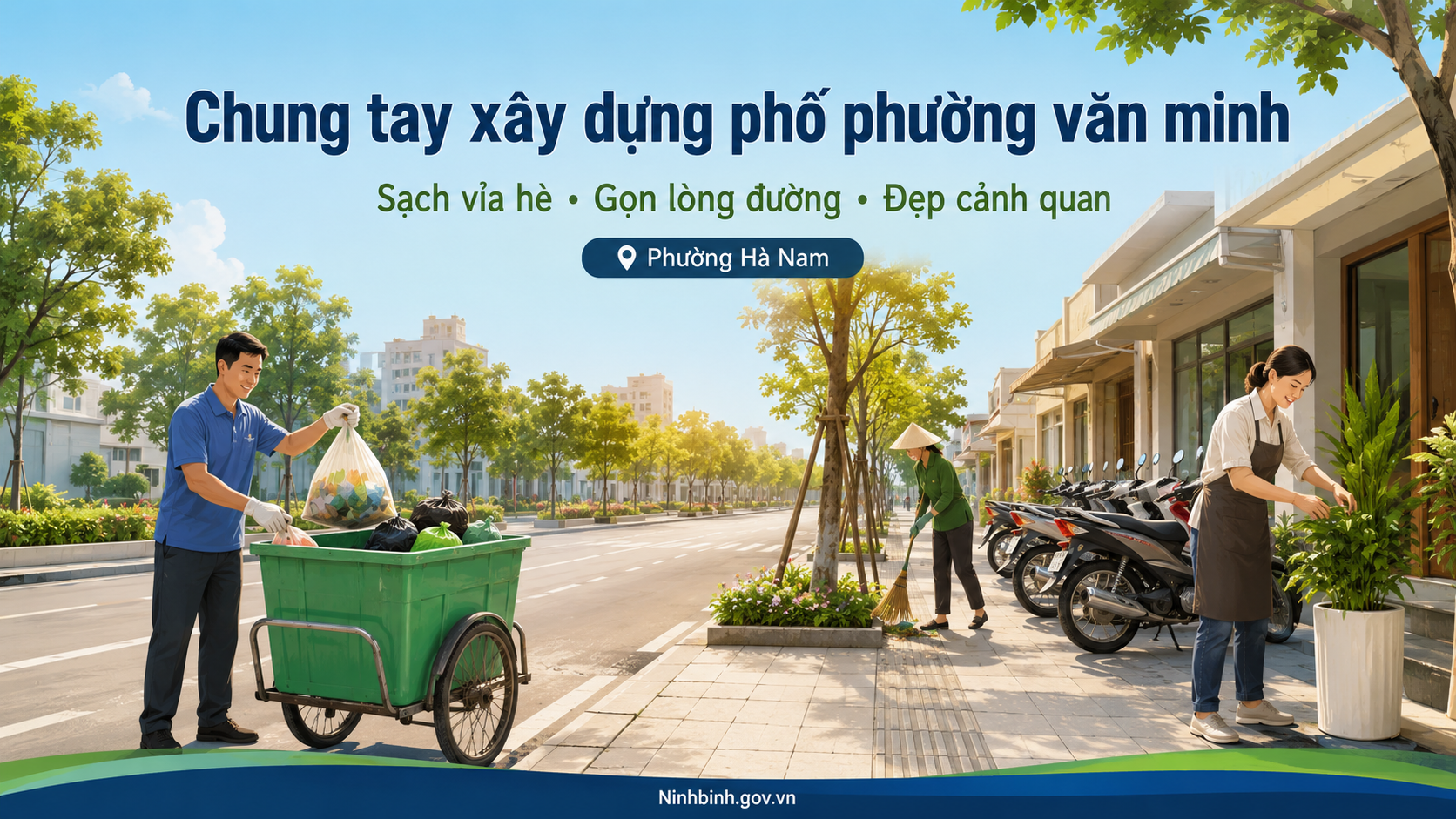 Bộ tiêu chí xây dựng tuyến đường văn minh đô thị Phường Hà Nam
