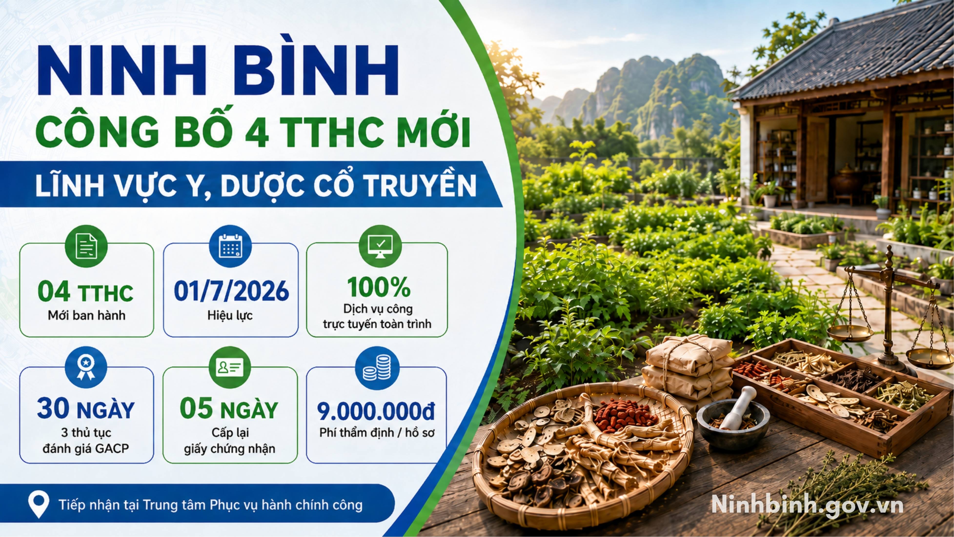UBND tỉnh công bố 4 TTHC mới ban hành trong lĩnh vực y, dược cổ truyền thuộc thẩm quyền 【NHẬN CODE 88K】 Y tế