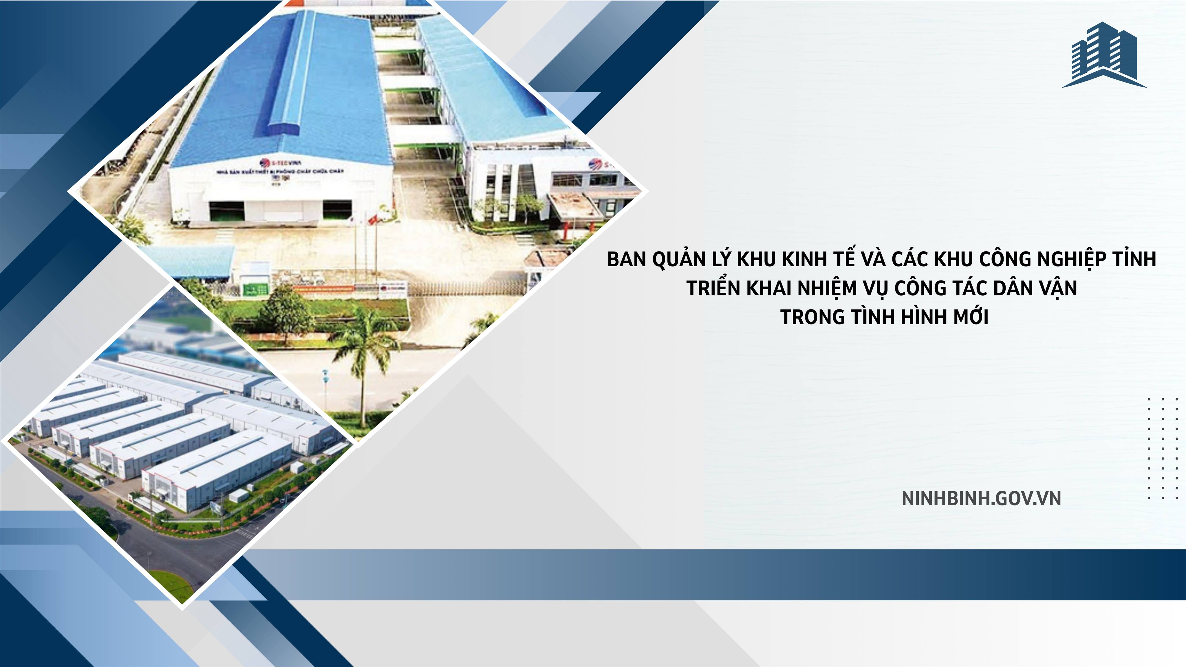 Ban Quản lý Khu kinh tế và các Khu công nghiệp tỉnh Ninh Bình triển khai nhiệm vụ công tác dân vận trong tình hình mới