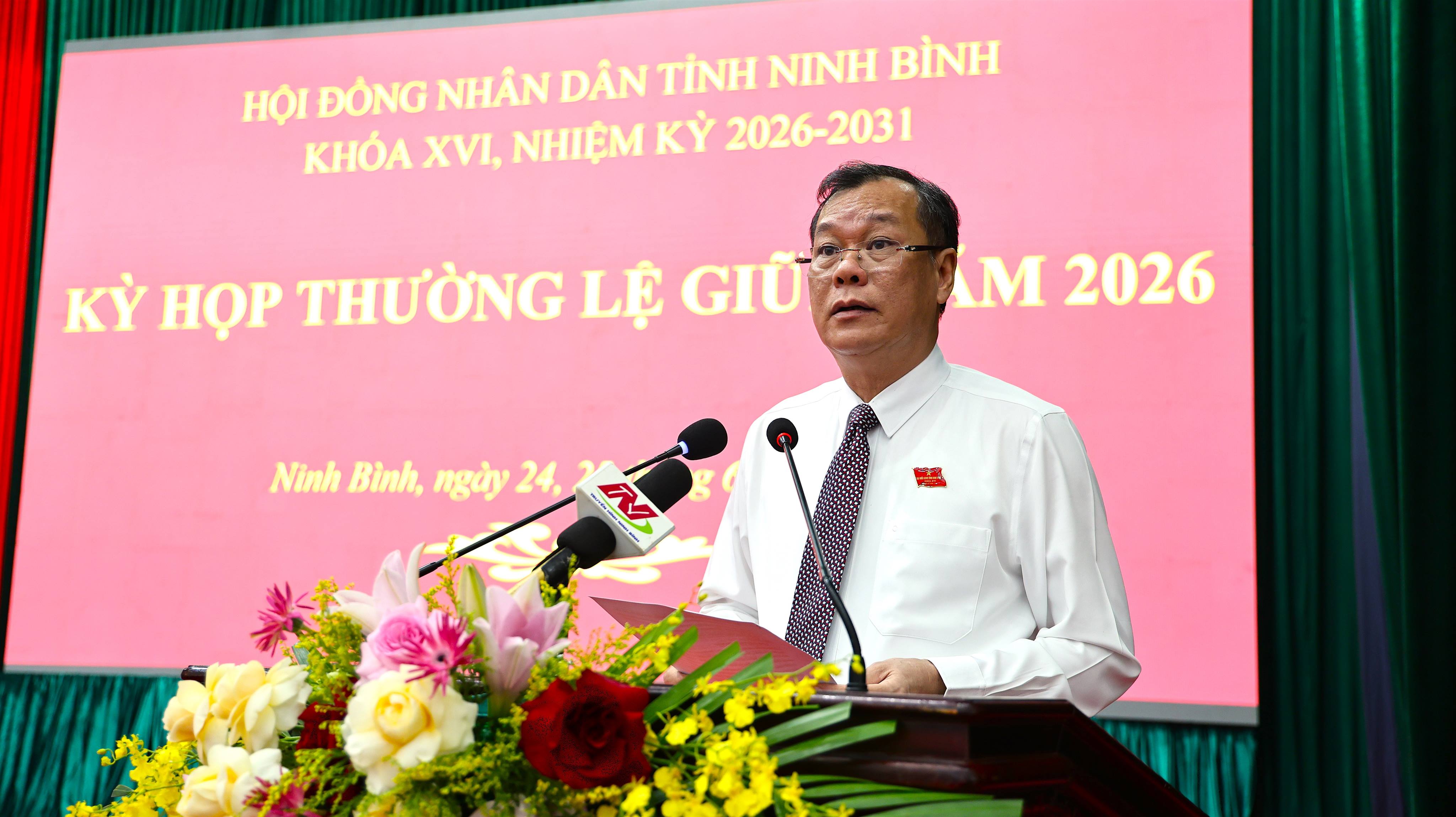 Toàn văn bài phát biểu của đồng chí Lê Quốc Chỉnh, Phó Bí thư tỉnh uỷ, Chủ tịch HĐND tỉnh Khai mạc Kỳ họp thường lệ giữa năm 2026 HĐND tỉnh