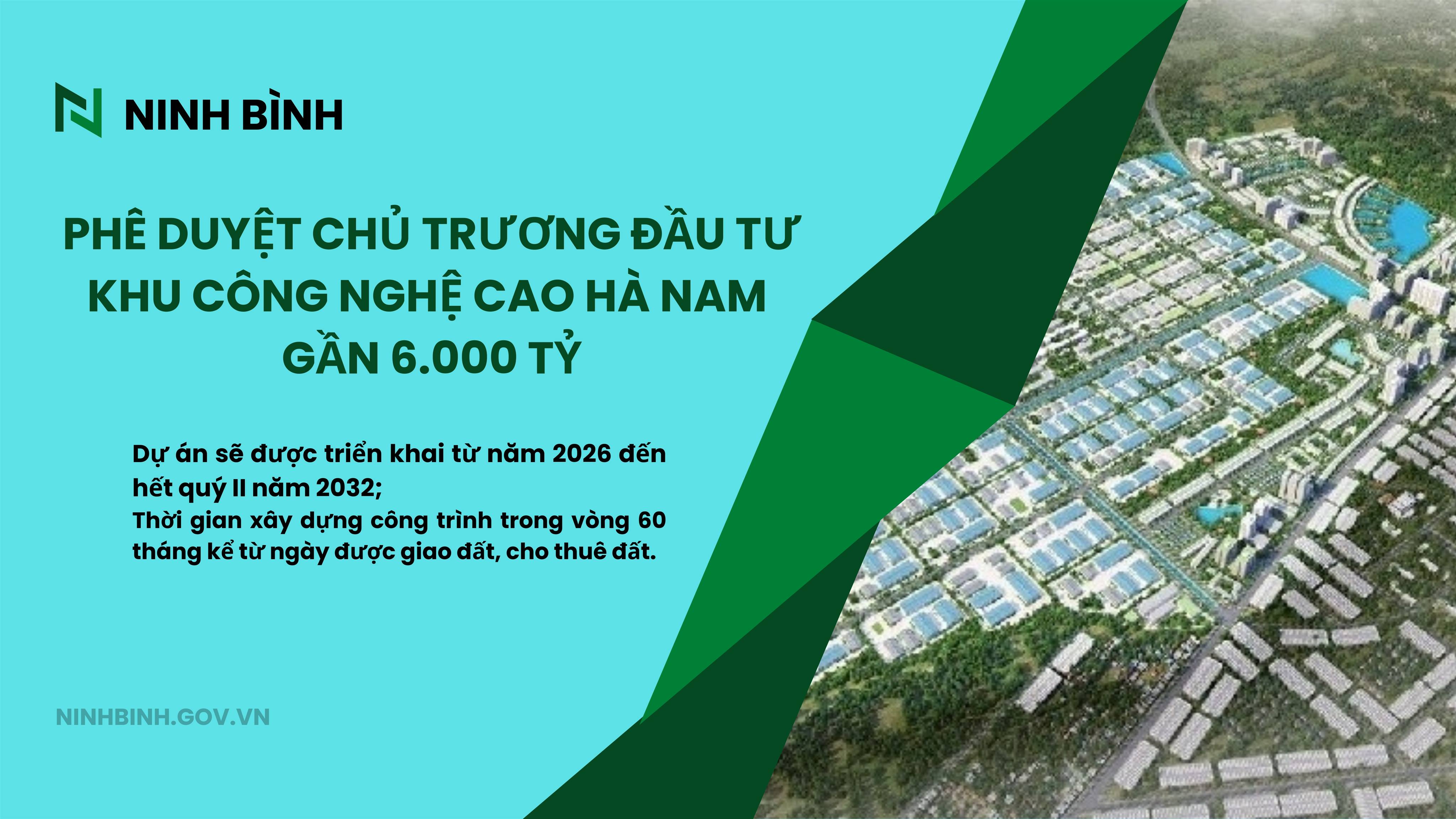 UBND tỉnh phê duyệt chủ trương Bắn Cá Dubai palace Khu công nghệ cao Hà Nam gần 6.000 tỷ đồng