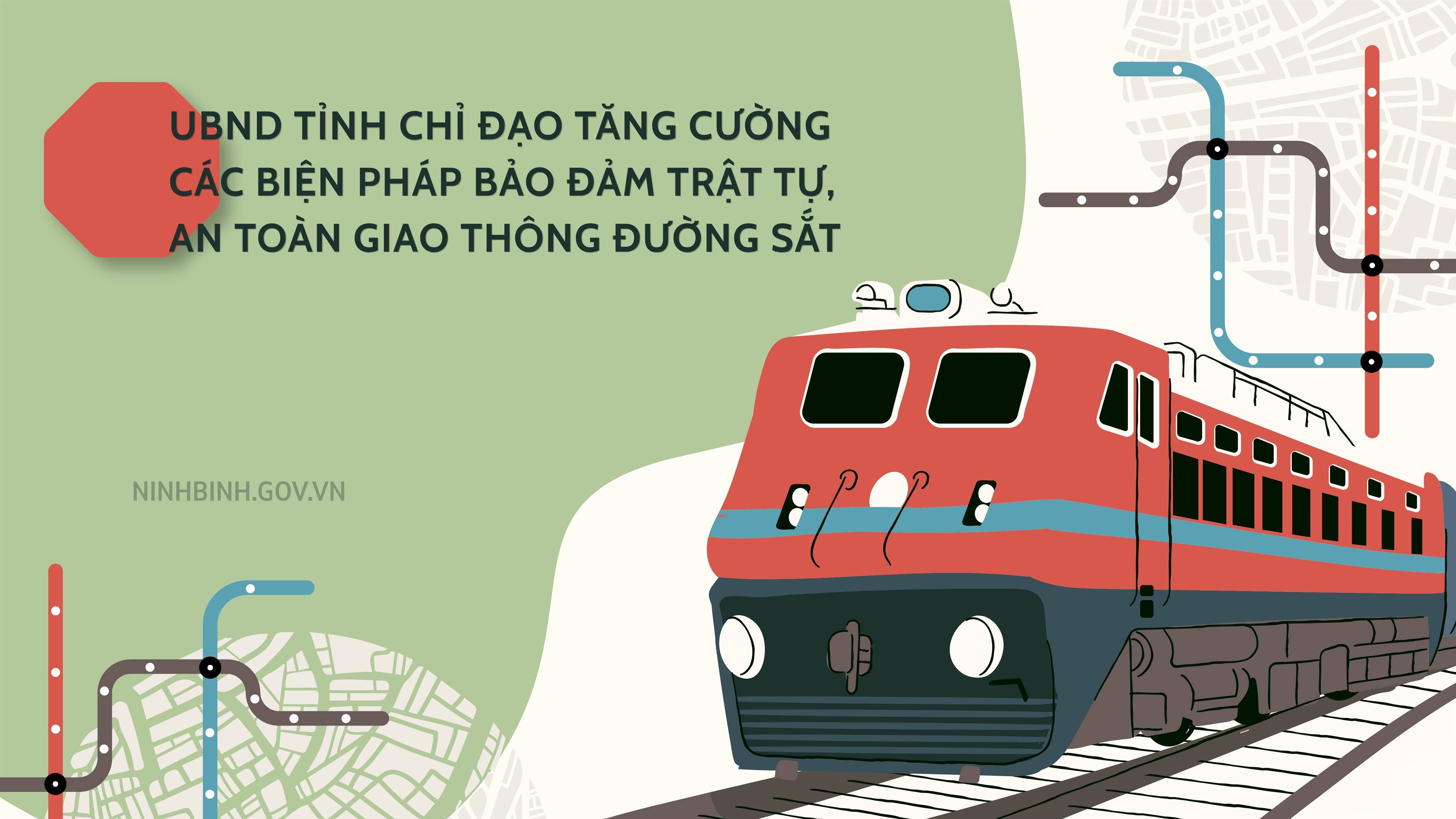 UBND Link vào chỉ đạo tăng cường các biện pháp bảo đảm trật tự, an toàn giao thông đường sắt