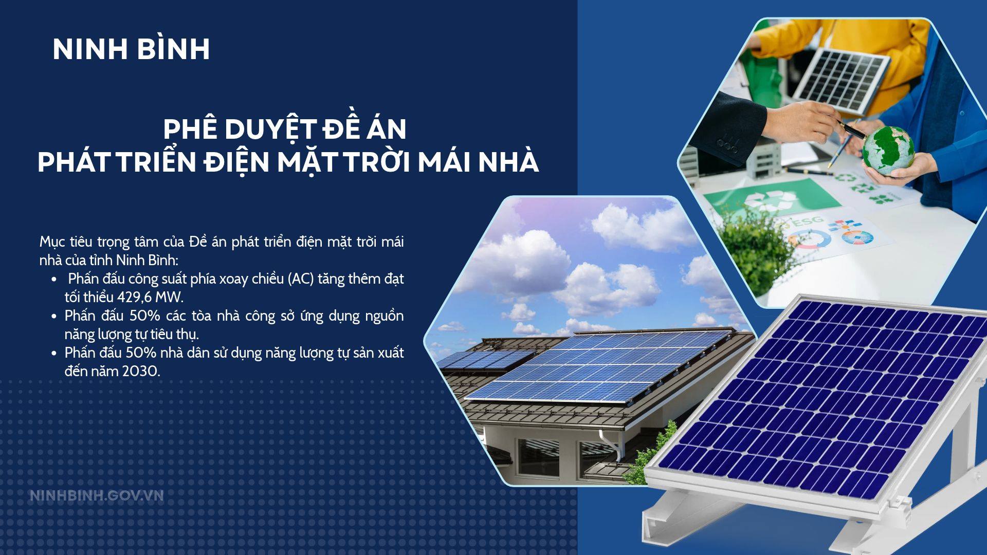 UBND tỉnh phê duyệt Đề án phát triển điện mặt trời mái nhà