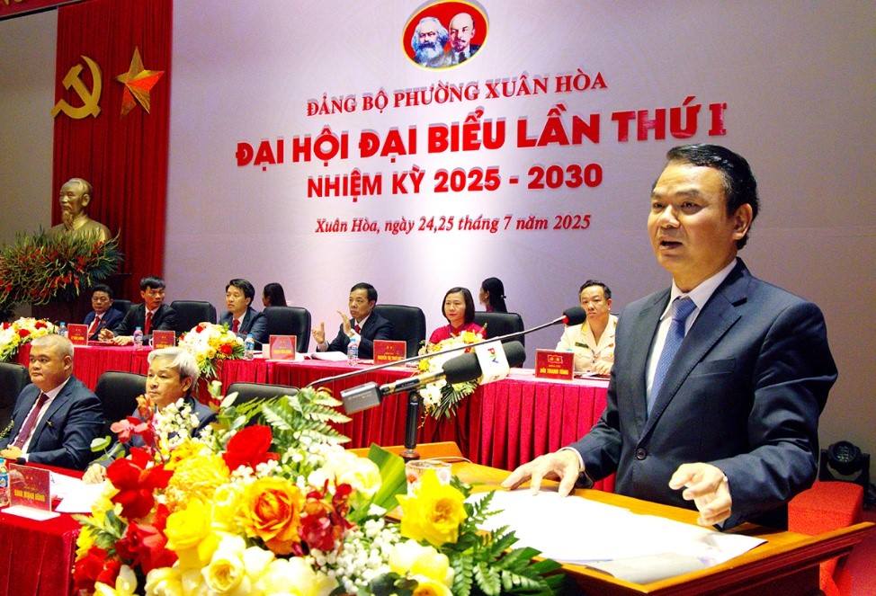 Đại hội Đại biểu Đảng bộ phường Xuân Hòa lần thứ Nhất, nhiệm kỳ 2025 - 2030