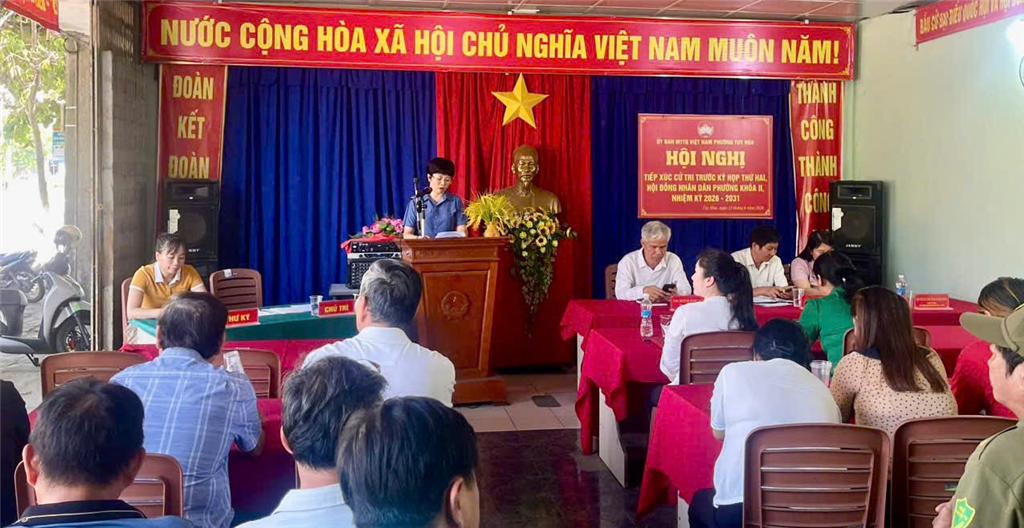 Tiếp xúc cử tri trước kỳ họp thứ II, HĐND phường khóa II, nhiệm kỳ 2026-2031