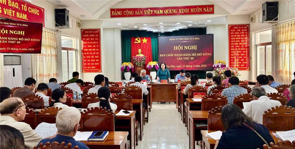 Hội nghị  BCH Đảng bộ phường Tuy Hoà mở rộng năm 2026