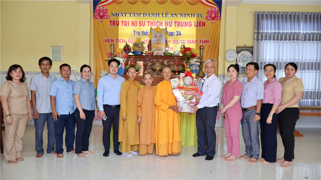 Lãnh đạo phường Tuy Hòa thăm, chúc mừng các cơ sở Phật giáo nhân Đại lễ Vu Lan PL 2570- DL 2026