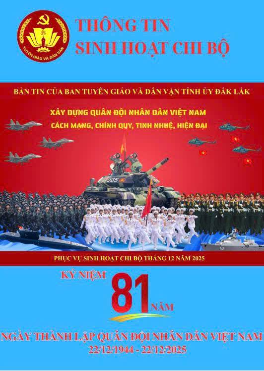 Thông tin sinh hoạt chi bộ tháng 12/2025