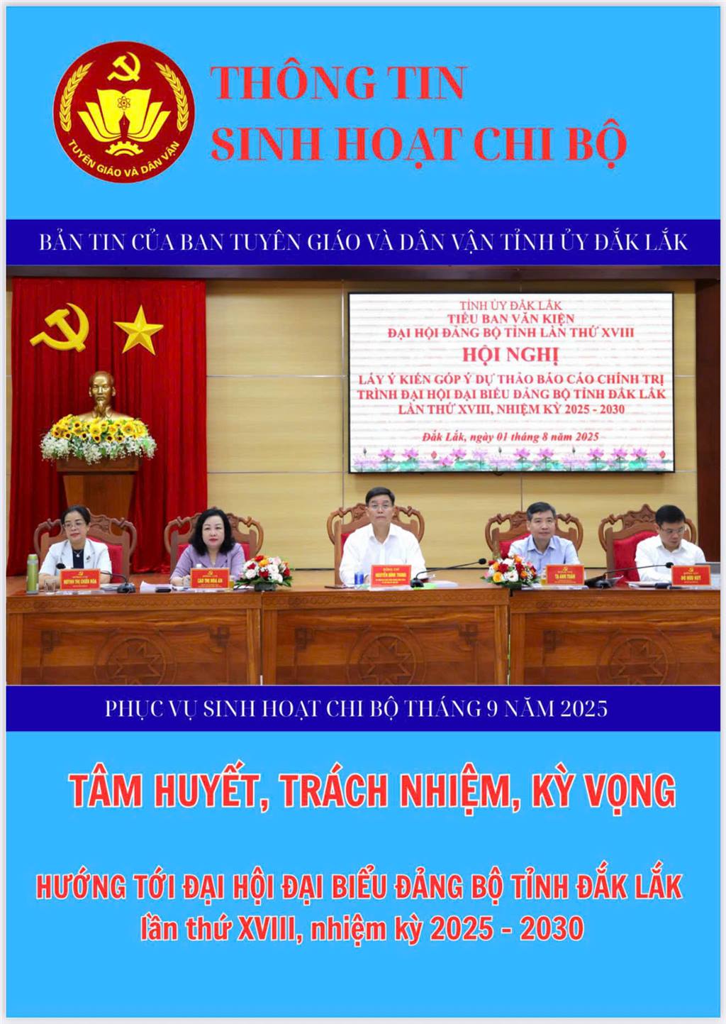 Thông tin sinh hoạt chi bộ tháng 9/2025