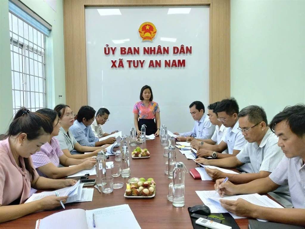 BAN KINH TẾ - NGÂN SÁCH HĐND XÃ TUY AN NAM TỔ CHỨC GIÁM SÁT CHUYÊN ĐỀ
