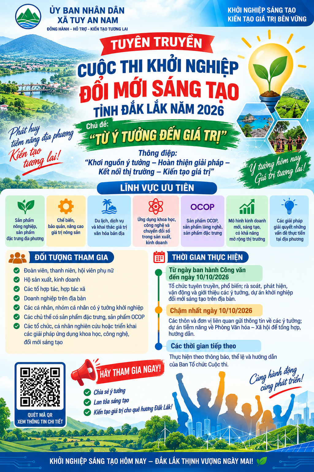 Triển khai Cuộc thi Khởi nghiệp đổi mới sáng tạo tỉnh Đắk Lắk năm 2026