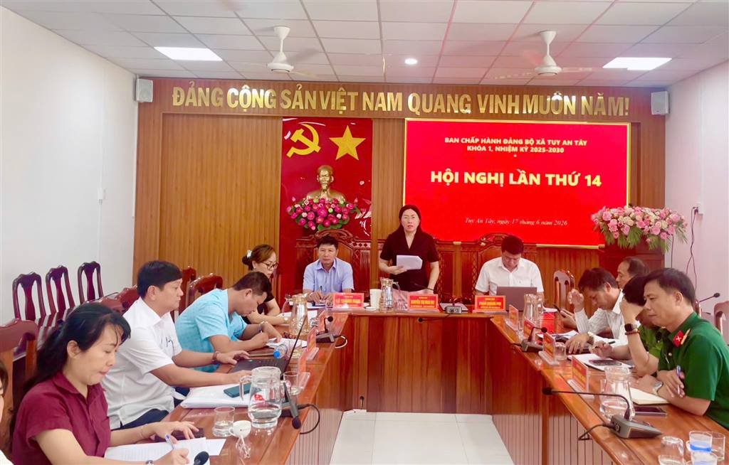 TUY AN TÂY THỐNG NHẤT ĐIỀU CHỈNH TÊN THÔN MỚI THÀNH THÔN AN LĨNH