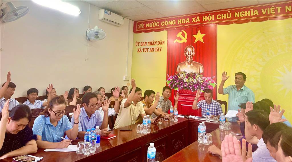 TUY AN TÂY HIỆP THƯƠNG, KIỆN TOÀN NHÂN SỰ ỦY BAN MTTQ VIỆT NAM XÃ, NHIỆM KỲ 2025 - 2030