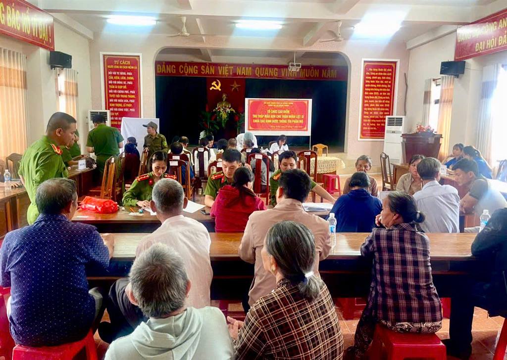 TUY AN TÂY HOÀN THÀNH THU NHẬN 32 MẪU SINH PHẨM ADN THÂN NHÂN LIỆT SĨ CHƯA XÁC ĐỊNH THÔNG TIN