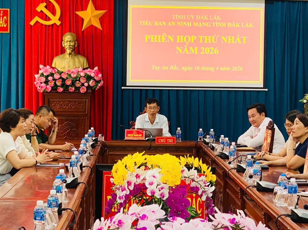 Tổ chức Hội nghị trực tuyến dự Phiên họp thứ nhất Tiểu ban An ninh mạng tỉnh