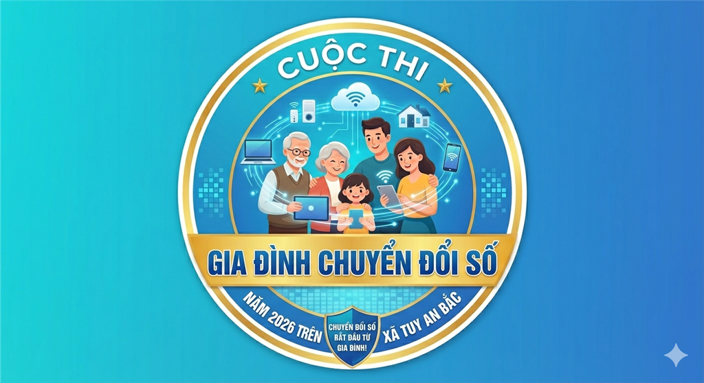 Quyết định về việc ban hành Thể lệ Tổ chức Cuộc thi “Gia đình chuyển đổi số”  trên địa bàn xã Tuy An Bắc năm 2026