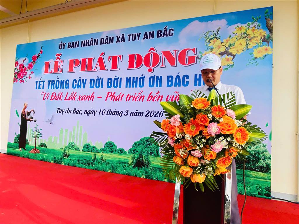 XÃ TUY AN BẮC PHÁT ĐỘNG “TẾT TRỒNG CÂY ĐỜI ĐỜI NHỚ ƠN  BÁC HỒ” NĂM 2026