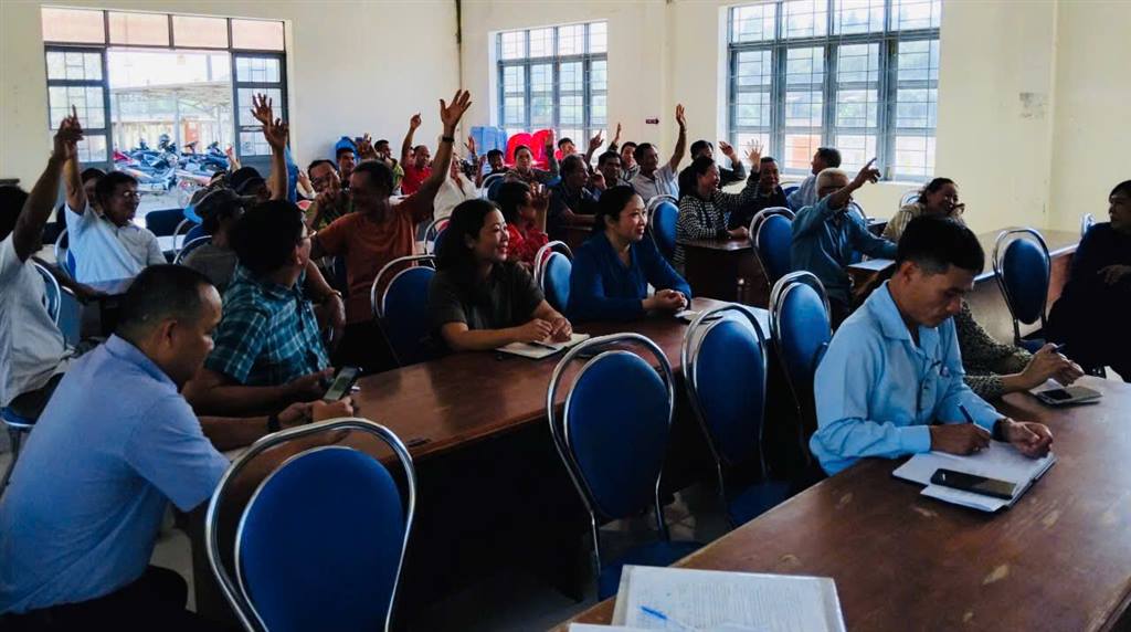 TUY AN BẮC TỔ CHỨC HỌP THỐNG NHẤT VỊ TRÍ KHU TÁI ĐỊNH CƯ  THÔN CẦN LƯƠNG