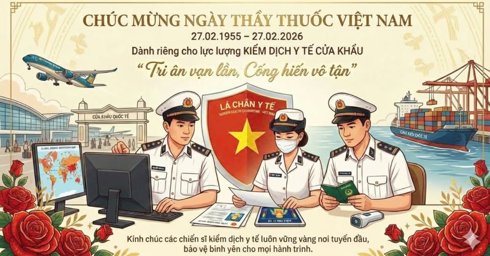 Chúc mừng Ngày Thầy thuốc Việt Nam 27/2 (27/02/1955-27/02/2026)! 💙